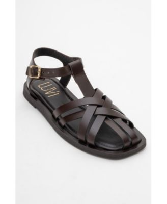 Forever and Always Shoes Women's Andres Leather Sandal