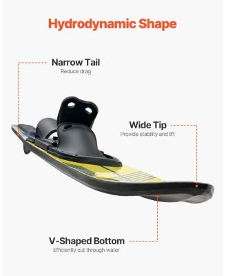 Adult Water Skis with Adjustable Bindings