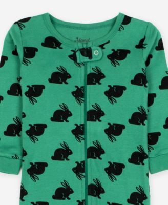 Toddler Matching Family Footed Cotton Easter Pajamas 2T-5T