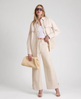 Women's Patchwork Wide-Leg Jeans