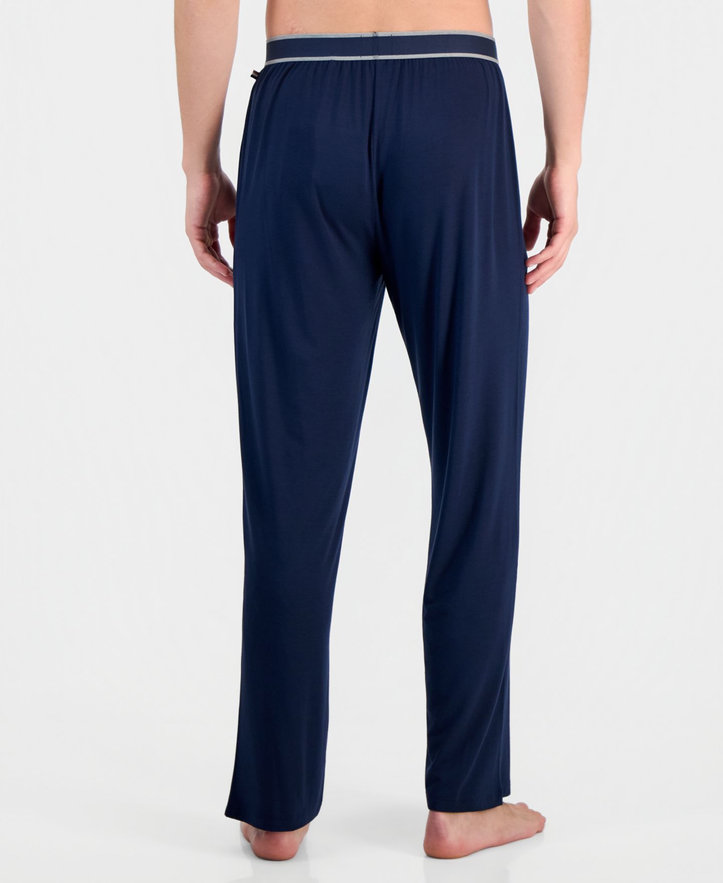 Мужские брюки Hugo Boss Modal-Blend Mid-Rise Comfort, цвет: Тёмный синий — фото 4