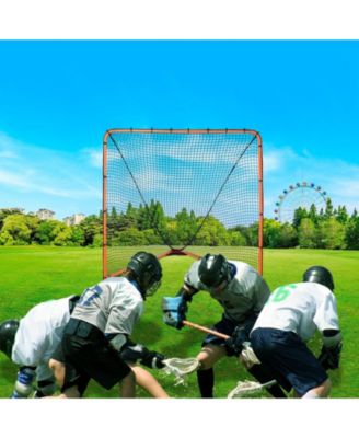 6 x 6 Ft Folding Lacrosse Goal with Steel Frame