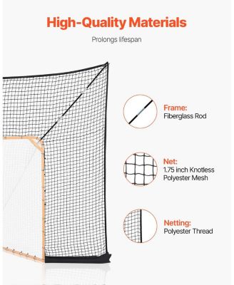 12 x 9 Ft Lacrosse Goal Backstop Net