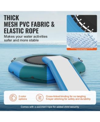 Inflatable Water Bouncer with Slide, Ladder and Air Pump