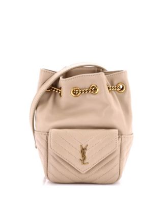 Mini Joe Bucket Bag Matelasse Chevron Leather