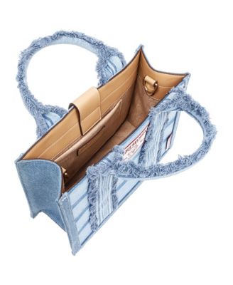 Multi-Stripe Modern Tote with Removable Crossbody Strap