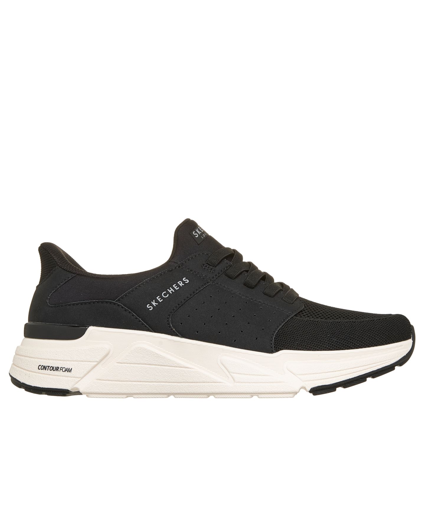 Мужские кроссовки Skechers Slip-Ins: Rovino Lite - Dress in Knit Casual, цвет: Чёрный — фото 2