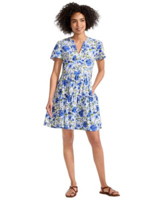 Women's Cotton Jersey Tiered Mini Dress