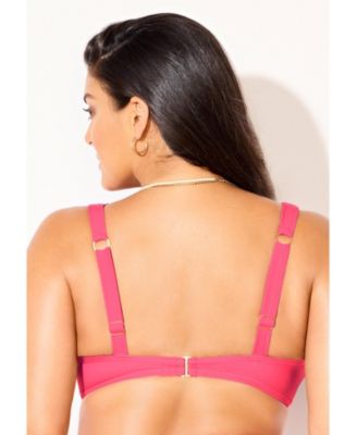 Women's Scallop Trim Underwire Bikini Top