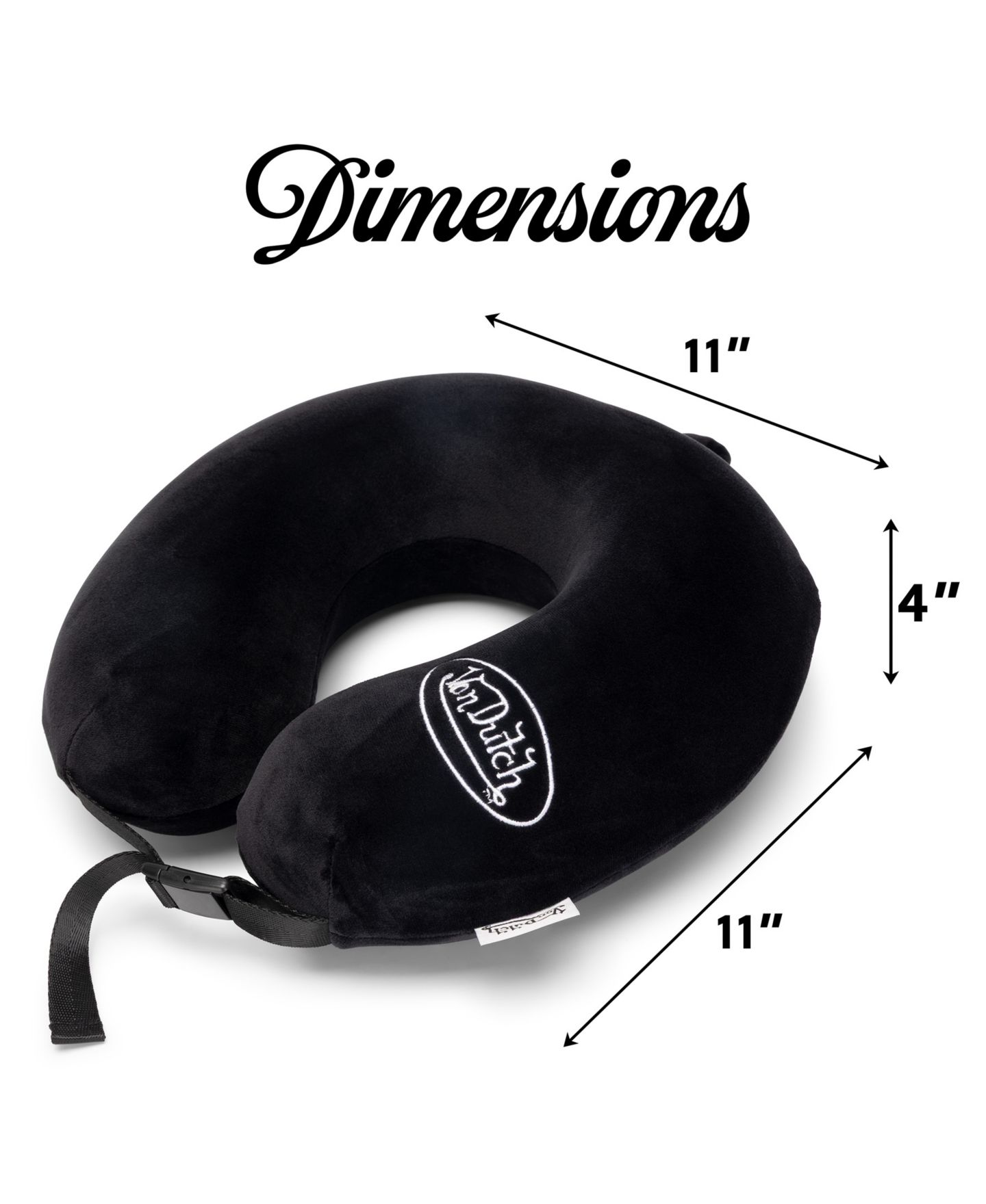 Подушка Von Dutch Classic Memory Foam 11" Travel Neck Pillow — фото 3