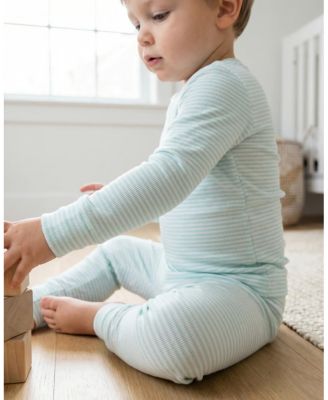Baby Boys Cloud Stripe Pajama Set