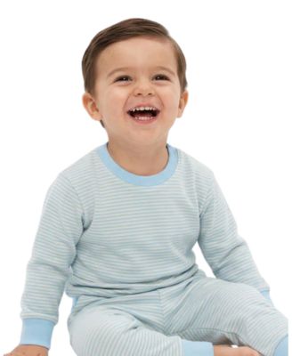 Baby Boys Seaside Stripe Lounger Bamboo Sweatsuit