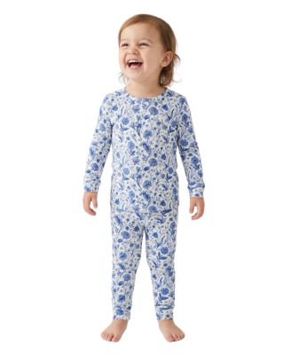 Baby Girls Porcelain Vine Pajama Set