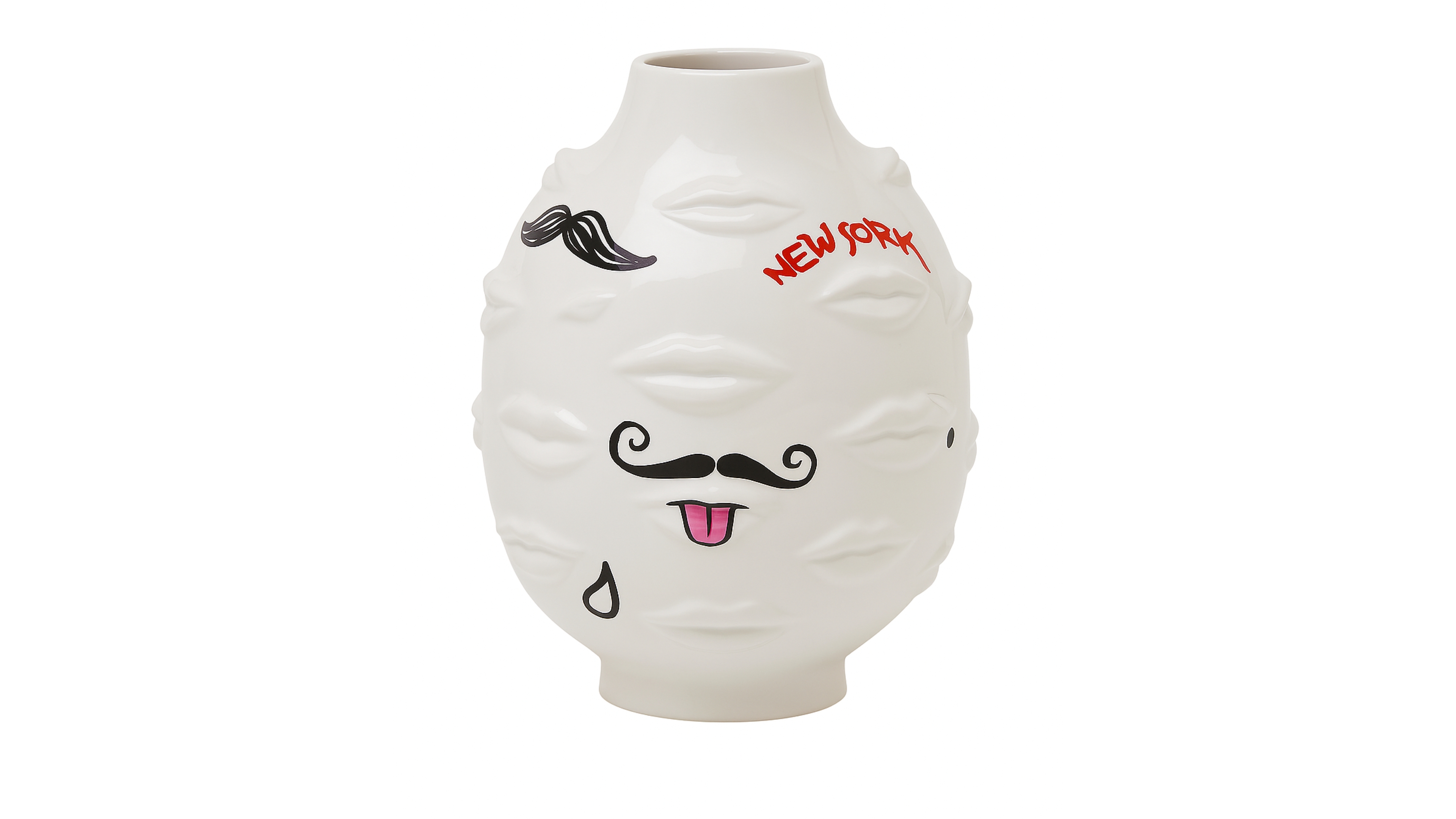 Jonathan Adler Graffiti Gala 9.4" Round Vase