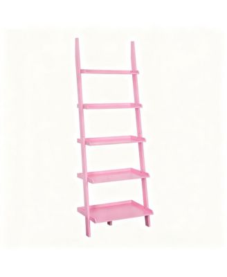 Ladder Bookshelf  Solid Pine  Traditional Modern