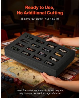 Miniature Figure Storage Bag Fits 16 Infantry Minis with Foam Insert and Shoulder Strap