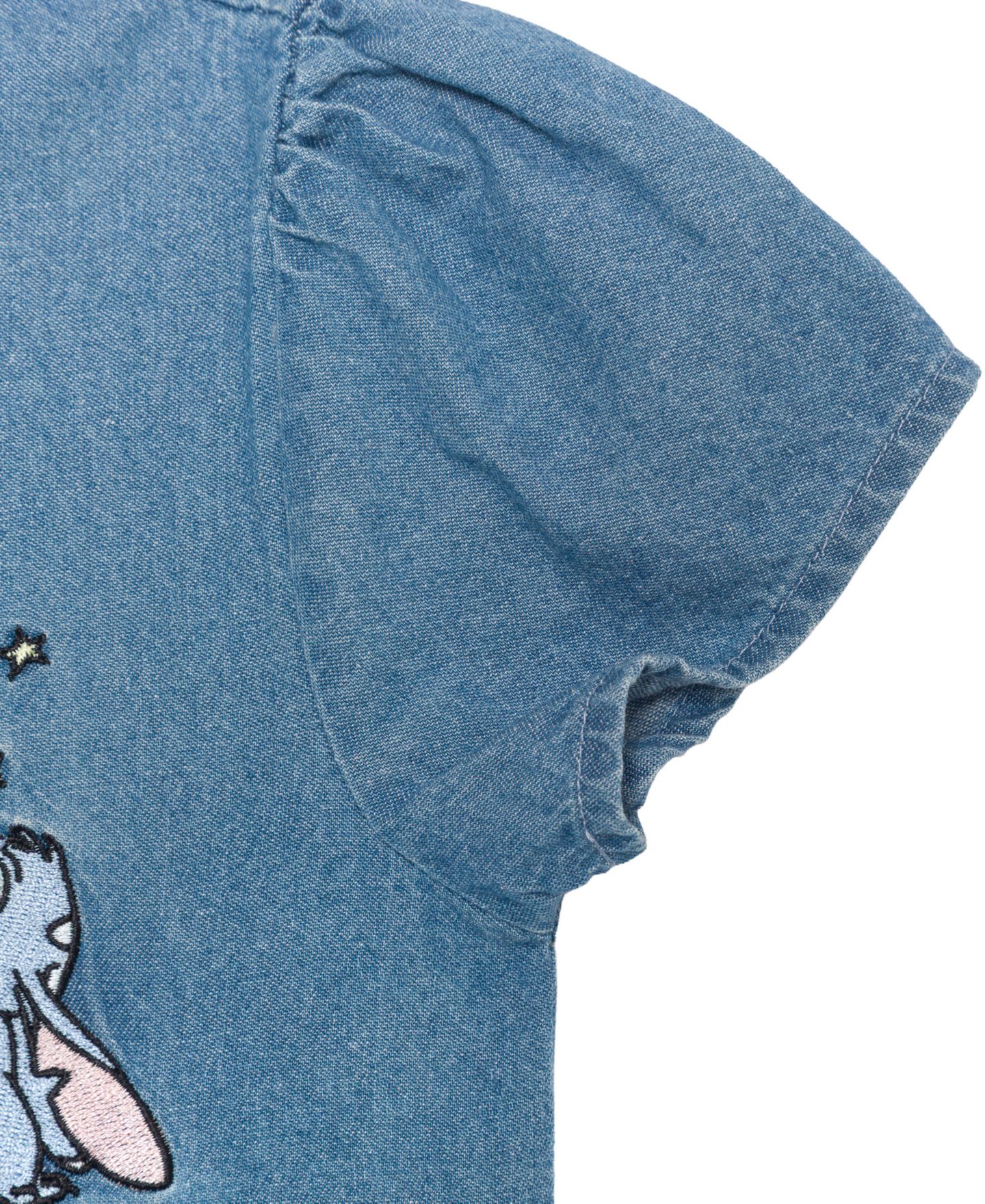 Платье Disney Stitch Cap-Sleeve Collared Dress для девочек, цвет: Синий — фото 4