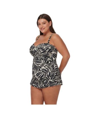 Plus Size Bandeau Swimdress