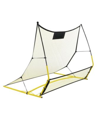 71 x 40 Inch 2-in-1 Soccer Rebounder Net with Carry Bag