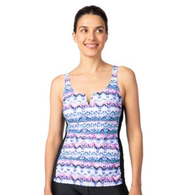 Women's Notch Front Tankini Top