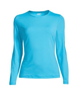 Plus Size SunShade UPF 50 Long Sleeve Rash Guard Swim Tee