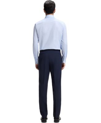 BOSS By Men's Easy-Iron Cotton Twill Slim-Fit Dress Shirt