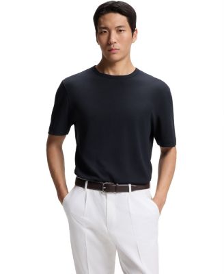 BOSS By Men's Cotton Linen Regular-Fit T-Shirt