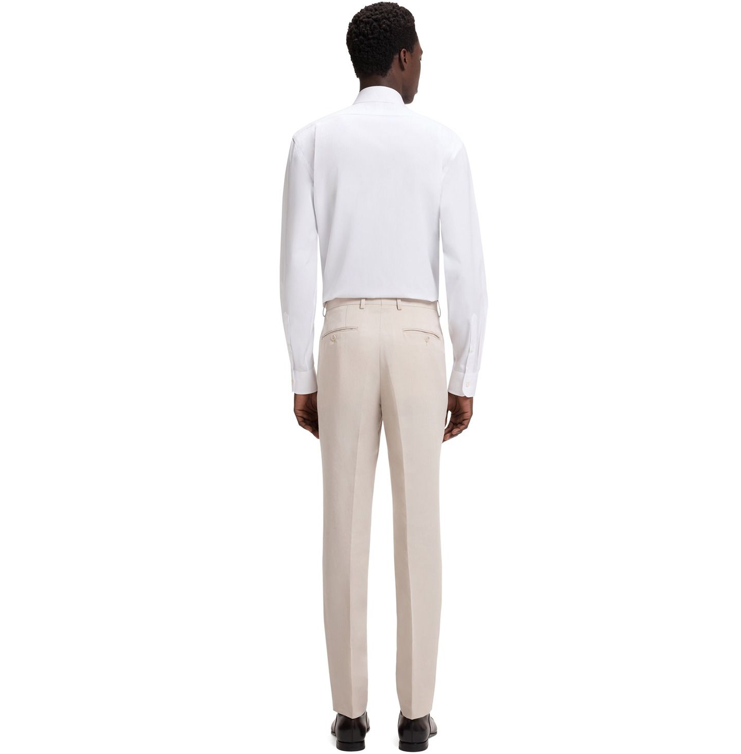 Мужская рубашка Hugo Boss Beckham x BOSS Slim-fit Cotton Dress Shirt, цвет: Белый — фото 5