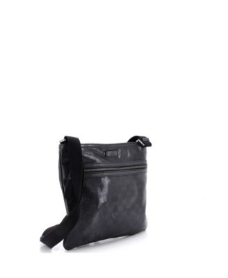 Medium Front Zip Flat Messenger Bag GG Imprime