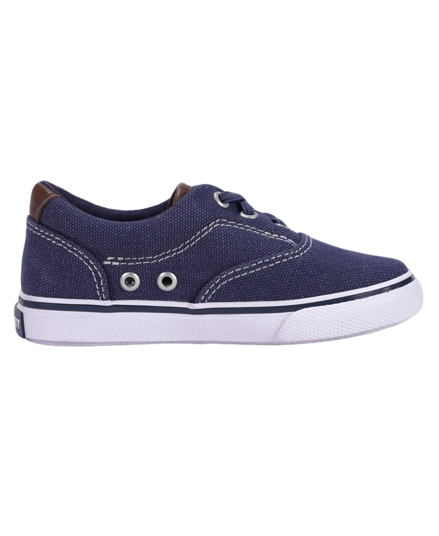 Детские кеды Sperry Striper II CVO из парусины, цвет: Тёмно-синий — фото 3