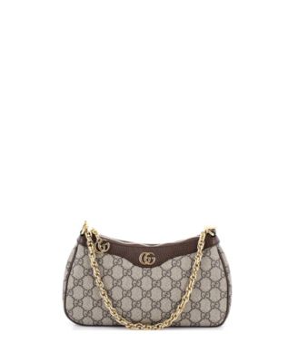 Small Ophidia Charm Shoulder Bag GG Coated Canvas