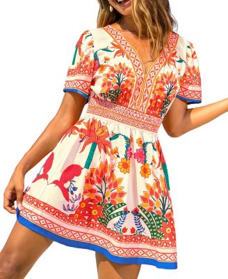 Women's So Eccentric Tropical Mini Beach Dress