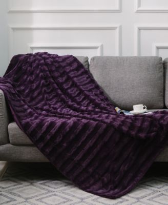 Textured Decorative Throw, 108" x 88"