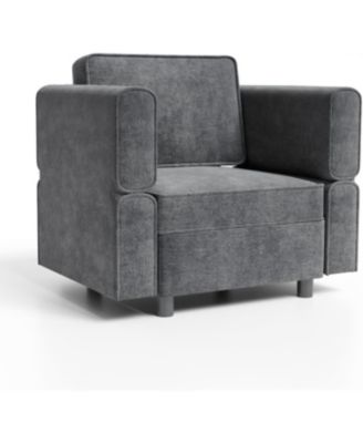 Single Sofa with Storage, Comfy Sectional Seat for Living Room, Bedroom, Office, Small Space