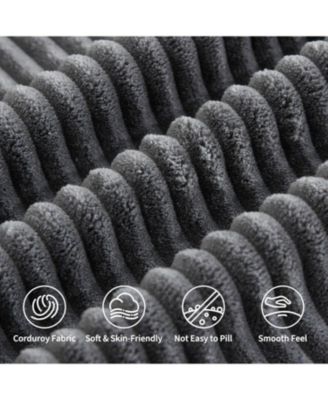 146.5" Modular Sectional Sofa, U-Shaped Couch with 2 Ottomans, Corduroy Cloud Sofa