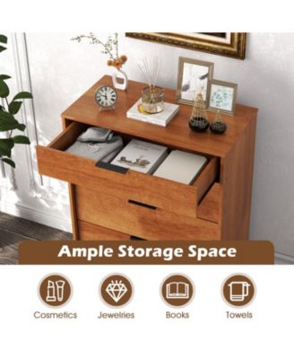 5-Drawer Dresser with Interlock System for Bedroom Living Room.