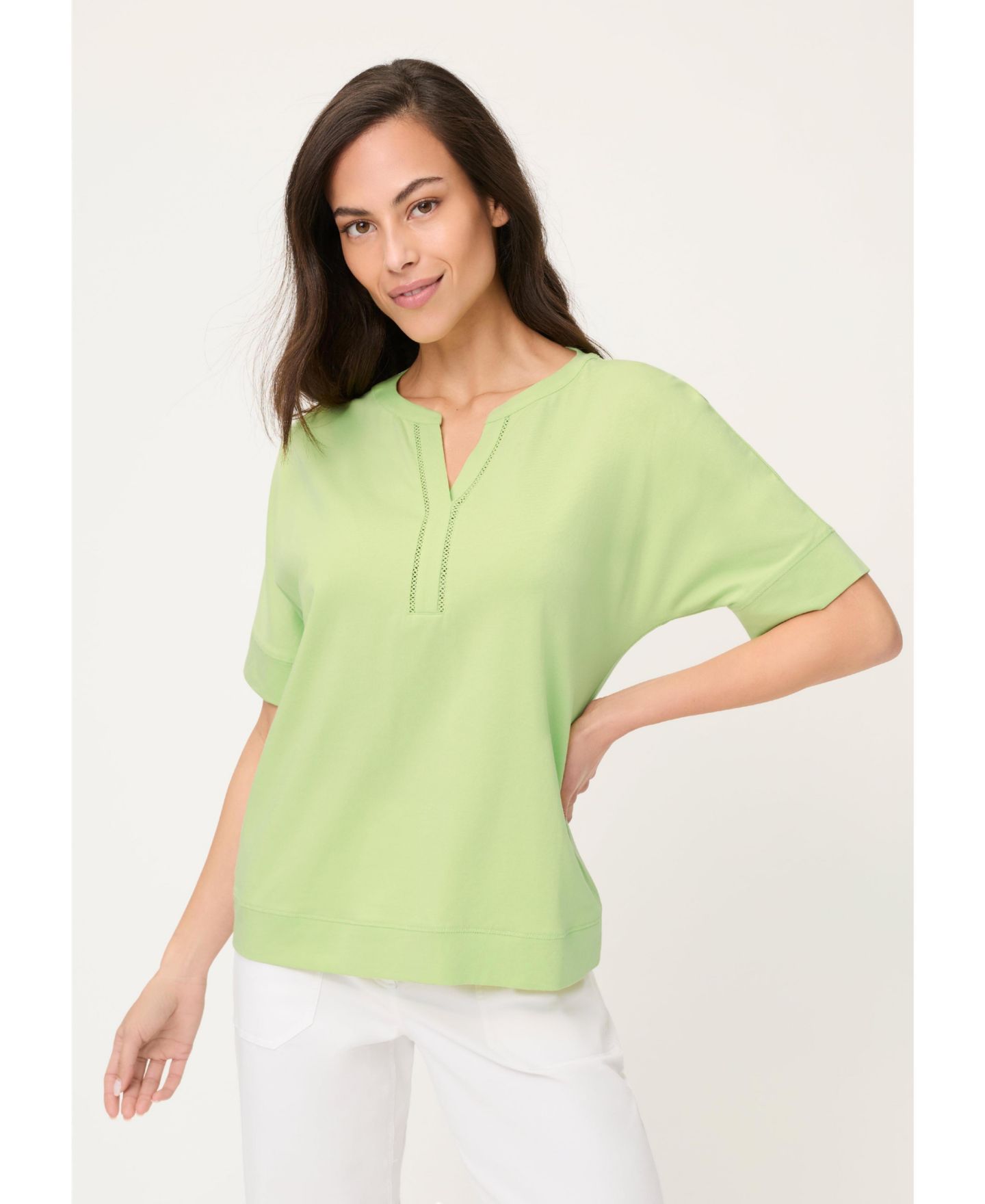 Женская футболка Olsen Split Neck — фото 1