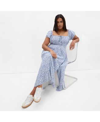 Women's Abbie Short Sleeve Floral Print Maxi Dress