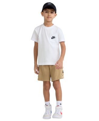 Boys' 2T-4T Pocket T-Shirt and French Terry Shorts, 2-Piece Set