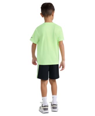 Boys' 4-7 Dri-FIT Swoosh T-Shirt and Shorts, 2-Piece Set