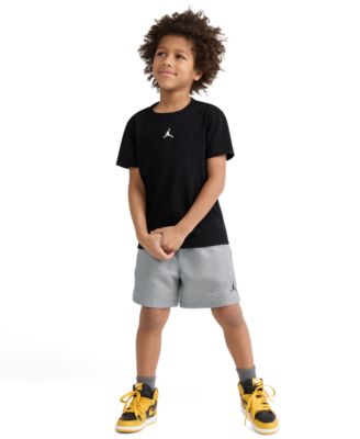Boys' 4-7 Dri-FIT Crewneck Jersey T-Shirt and Mesh Shorts, 2-Piece Set