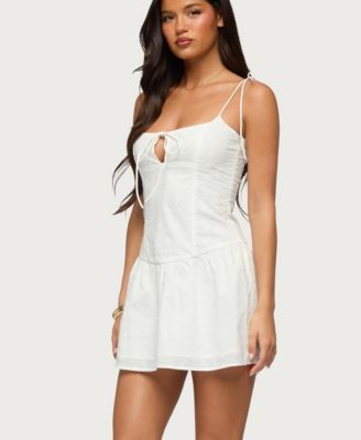 Women's Kaira Eyelet Boned Mini Dress
