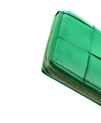 Long Cassette Zip Around Wallet Maxi Intrecciato Leather