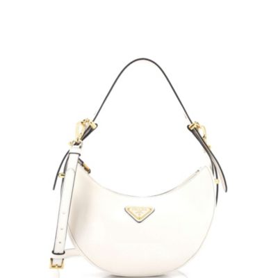 Small Arque Half Moon Hobo Leather