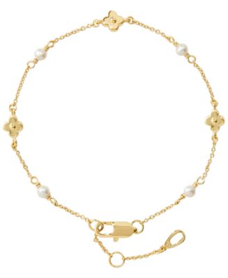 Freshwater Imitation Pearl Hannah Flower Bracelet