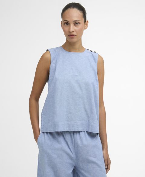 Женский топ Barbour Josie Sleeveless, цвет: Светлый шамбре