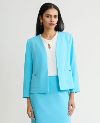 Women's Patch Pocket Open-Front Jacket