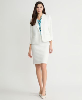 Women's Bonded-Lace Shawl-Collar Blazer, Regular & Petite