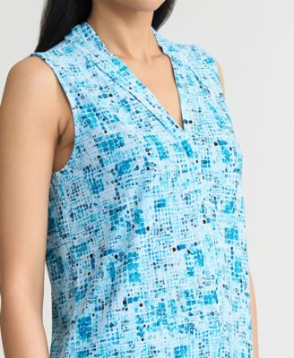 Women's Printed Sleeveless Top, Regular & Petite