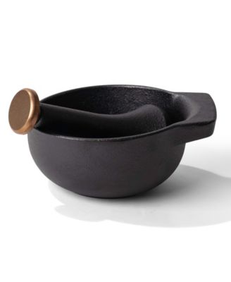 Nori 2-Cup Enameled Cast Iron Mortar & Pestle Set